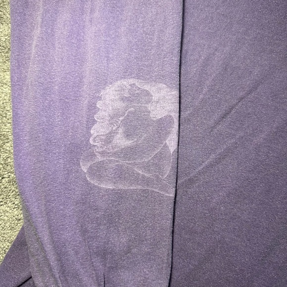 Stussy Medusa T-Shirt Men Medium Purple Long Sleeve Distressed Faded Streetwear - Picture 7 of 16